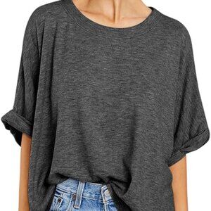 NEW WITHOUT TAGS - Never Been Worn Women's Pull Over Dark Grey T-Shirt XLG
